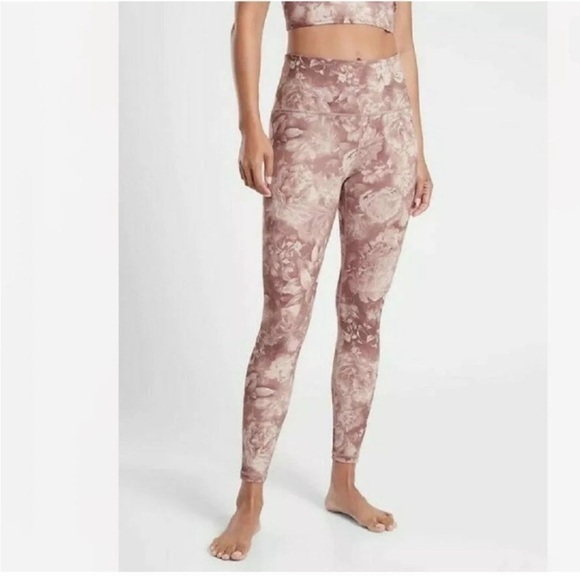Athleta Elation Rose Floral‎ Printed Tight Pant Leggings - Picture 1 of 8